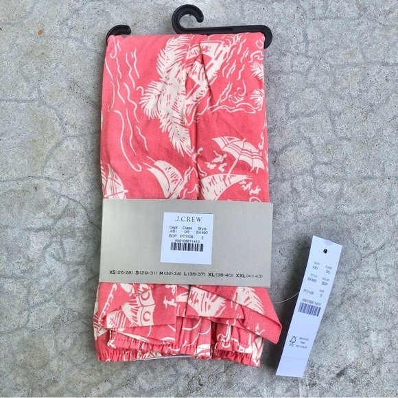 J J. Crew Boxers Cotton Beach Sun Umbrellas Printed Novelty Orange NWT S - Picture 2 of 2